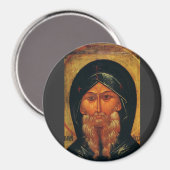 Heilige Anthony der Wüste Magnet (Vorderseite/Rückseite)