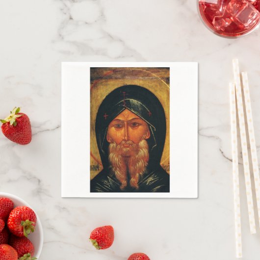 Heilige Anthony der Wüste Serviette (Beispiel)