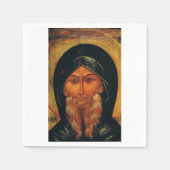 Heilige Anthony der Wüste Serviette (Vorderseite)