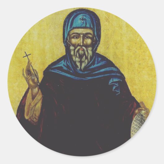 Heilige Anthony in Ägypten Runder Aufkleber (Vorderseite)