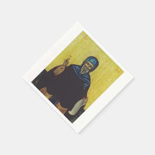 Heilige Anthony in Ägypten Serviette (Ecke)