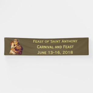 Heilige Anthony Padua Baby Jesus Banner