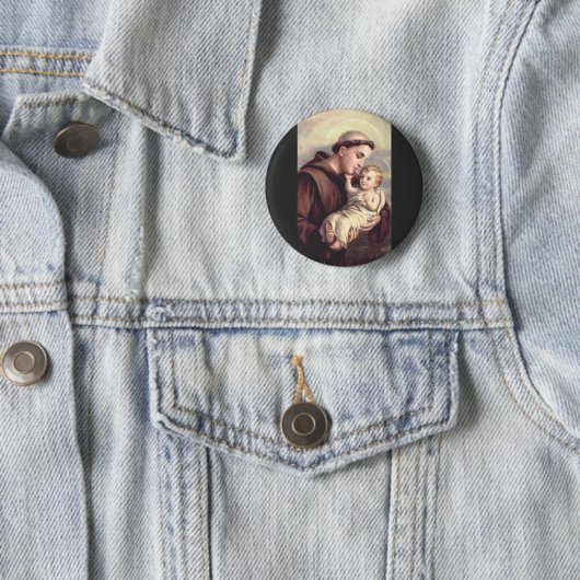 Heilige Anthony von Padua Button (Beispiel)