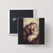 Heilige Anthony von Padua Button (Vorne & Hinten)