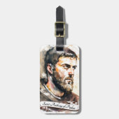 Heilige Anthony von Padua Gepäckanhänger (Vorderseite vertikal)
