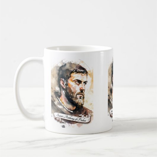 Heilige Anthony von Padua Kaffeetasse (Links)