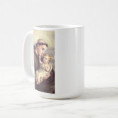Heilige Anthony von Padua Kaffeetasse (Vorderseite Links)