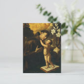 Heilige Anthony von Padua mit dem Baby Jesus Postkarte (Stehend Vorderseite)