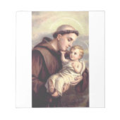 Heilige Anthony von Padua Notizblock (Vorderseite)