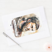 Heilige Anthony von Padua Rechteckiger Aufkleber (Umschlag)