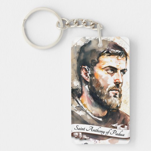 Heilige Anthony von Padua Schlüsselanhänger (Vorderseite)