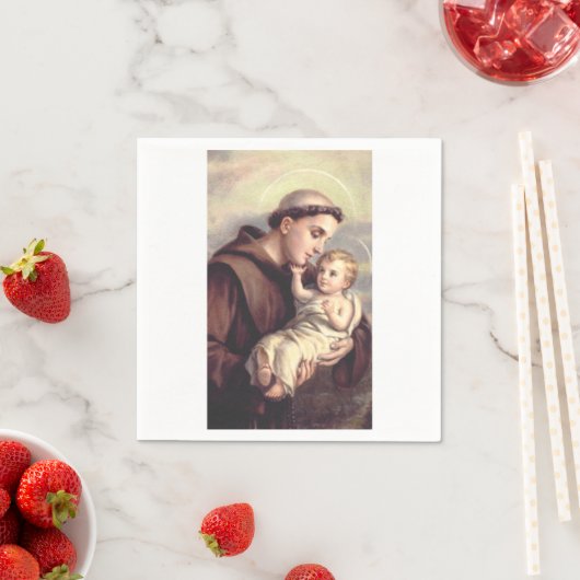 Heilige Anthony von Padua Serviette (Beispiel)