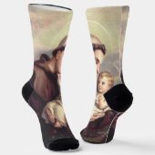 Heilige Anthony von Padua Socken (Gewinkelt)