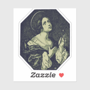 Heilige Apollonia Jungfrau und Märtyrerin Aufkleber