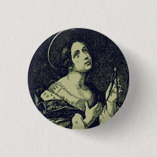 Heilige Apollonia Jungfrau und Märtyrerin Button