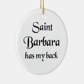 heilige Barbara Keramik Ornament (Rechts)