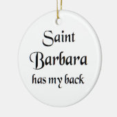 heilige Barbara Keramik Ornament (Links)