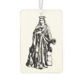 Heilige Barbara mit Kelch und Kanone Autolufterfrischer (Rückseite)