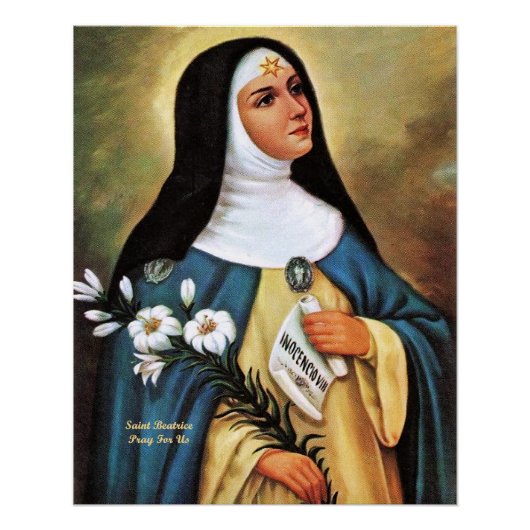Heilige Beatrix von Silva Poster (Vorderseite)