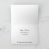 Heilige Beeren im Schnee Corporate Ferien Karten (Innenseite)