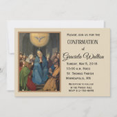 Heilige Bejahung Mary und Heiliger Geist Einladung (Vorderseite)