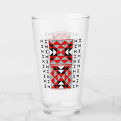 Heilige Berge in Rot Glas (Rückseite)