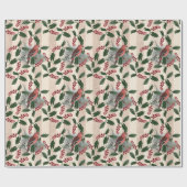 Heilige Berge und Vögel Geschenkpapier (Flach)