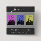 Heilige Bernadette Button (Vorderseite)