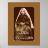 Heilige Bernadette Poster (Vorne)