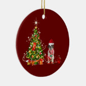 Heilige Bernard mit Hut Schuft Weihnachten Keramik Ornament (Rechts)