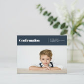 Heilige Bestätigung | Benutzerdefiniertes Foto Postkarte (Stehend Vorderseite)