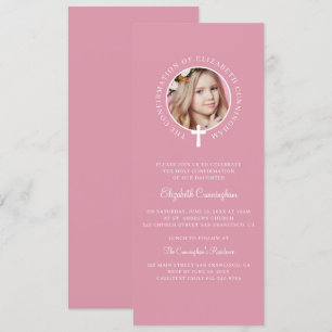 Heilige Bestätigung   Benutzerdefiniertes Foto und Einladung