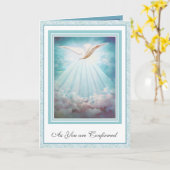 Heilige Bestätigung Heiliger Geist Religiöse Taube Karte (Gelbe Blume)