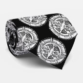 Heilige Bestätigung Taubengeist Schwarz-weiß Krawatte (Gerollt)