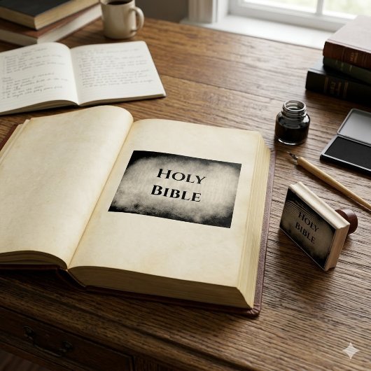 Heilige Bibel Christlich Gummistempel