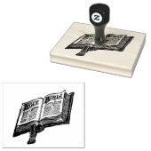 Heilige Bibel Christlich katholische Schrift Gummistempel (Stempel)