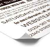 Heilige Bibel, Christliche Bibelklassenwerbung Poster (Ecke)