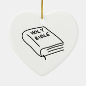 Heilige Bibel Keramikornament (Hinten)