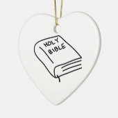 Heilige Bibel Keramikornament (Links)