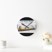 Heilige Bibel Runde Wanduhr (Zuhause)