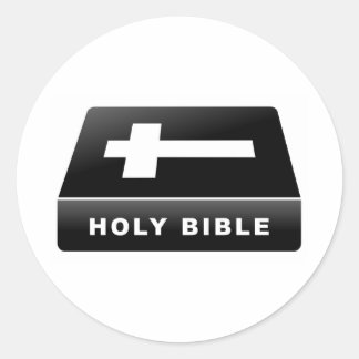 Heilige Bibel Runder Aufkleber