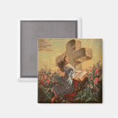 Heilige Bibel und Kreuz Magnet (Vorderseite/Rückseite)