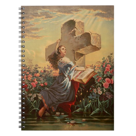 Heilige Bibel und Kreuz Notizblock (Vorderseite)