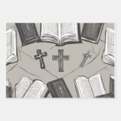 Heilige Bibel und Kreuzworträtlichkeit Geschenkpapier Set (Vorderseite 2)