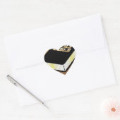 Heilige Bibel Vector Herz-Aufkleber (Umschlag)