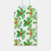 Heilige Blätter, Berries, Rot, Grün Geschenkanhänger (Vorderseite)