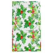 Heilige Blätter, Berries, Rot, Grün Kleine Geschenktüte (Rückseite)