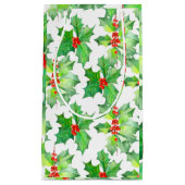 Heilige Blätter, Berries, Rot, Grün Kleine Geschenktüte (Vorderseite)