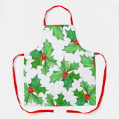 Heilige Blätter, Berries, Rot, Grün Schürze (Vorderseite)