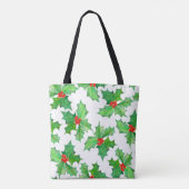 Heilige Blätter, Berries, Rot, Grün Tasche (Rückseite)